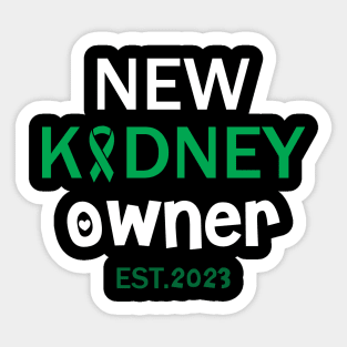 New Kidney Owner 2023 Sticker